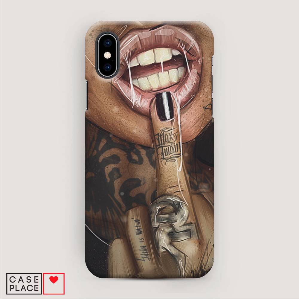 

Пластиковый чехол "Девушка с татуировками" на Apple iPhone XS (10S), 11820-7