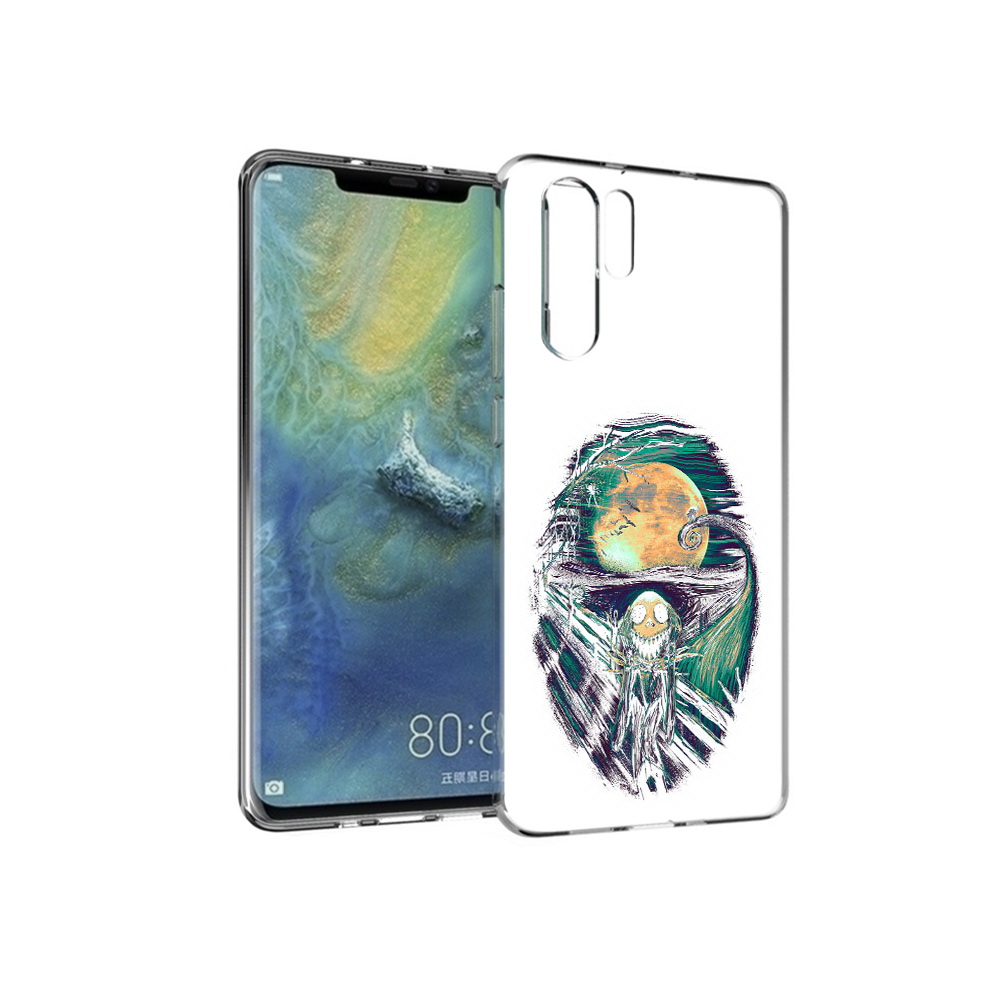 

Чехол MyPads Tocco для Huawei P30 Pro зубастое существо абстракция, Прозрачный, Tocco