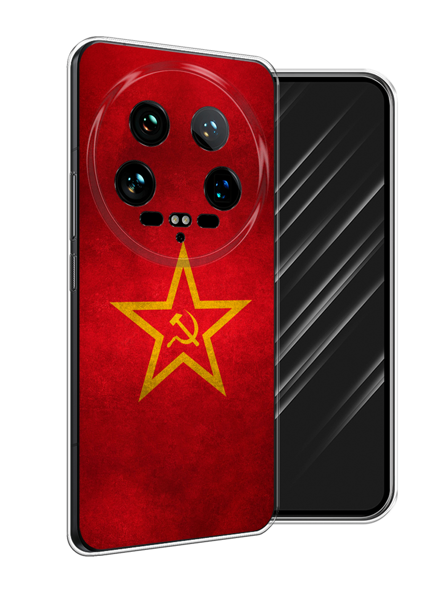 

Чехол Awog на Xiaomi 14 Ultra "Красное знамя", Желтый;красный, 321850-1