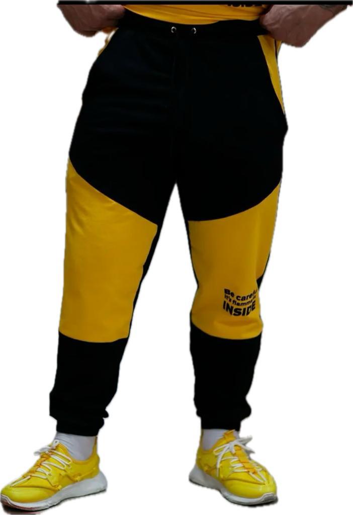 Спортивные брюки мужские INFERNO style Б-002-000 желтые 2XL