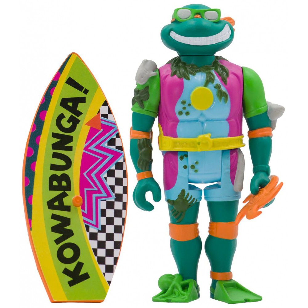 фото Фигурка super7 tmnt w3 sewer surfer micelangelo tmntw03-srs01