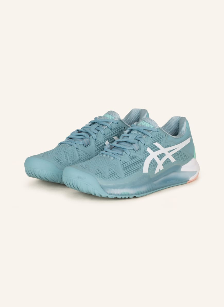 

Кроссовки женские Asics 1001301295 бирюзовые 40 RU (доставка из-за рубежа), 1001301295