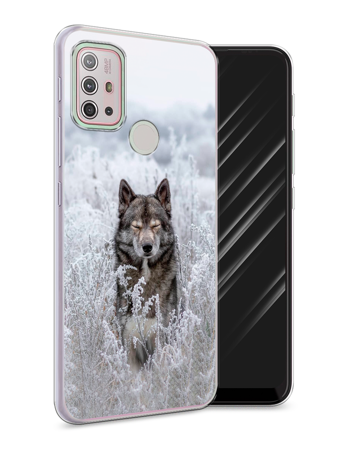 

Чехол Awog на Lenovo K13 Note/Motorola Moto G10/G20/G30 "Волк в поле", Разноцветный, 242150-1