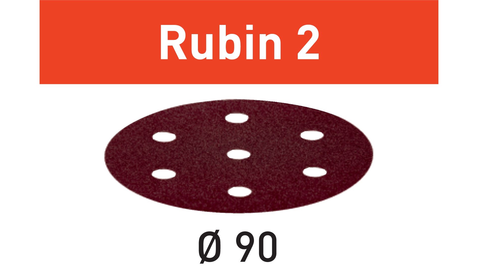 Круг шлифовальный Festool Rubin II P 180. компл. из 50 шт. STF D90/6 P180 RU2/50
