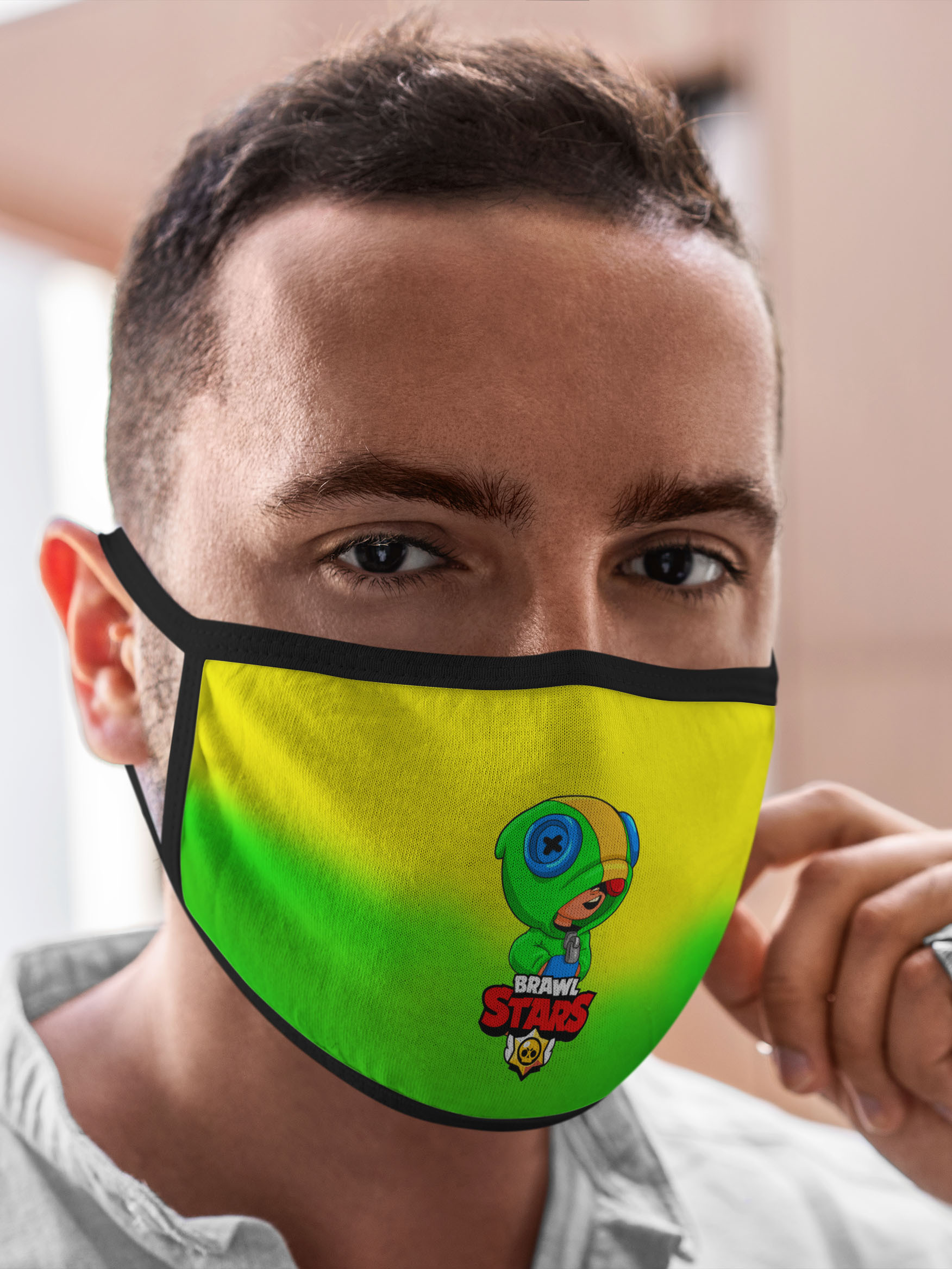 

Многоразовая маска унисекс Burnettie Brawl Stars Leon, Разноцветный, Brawl Stars Leon