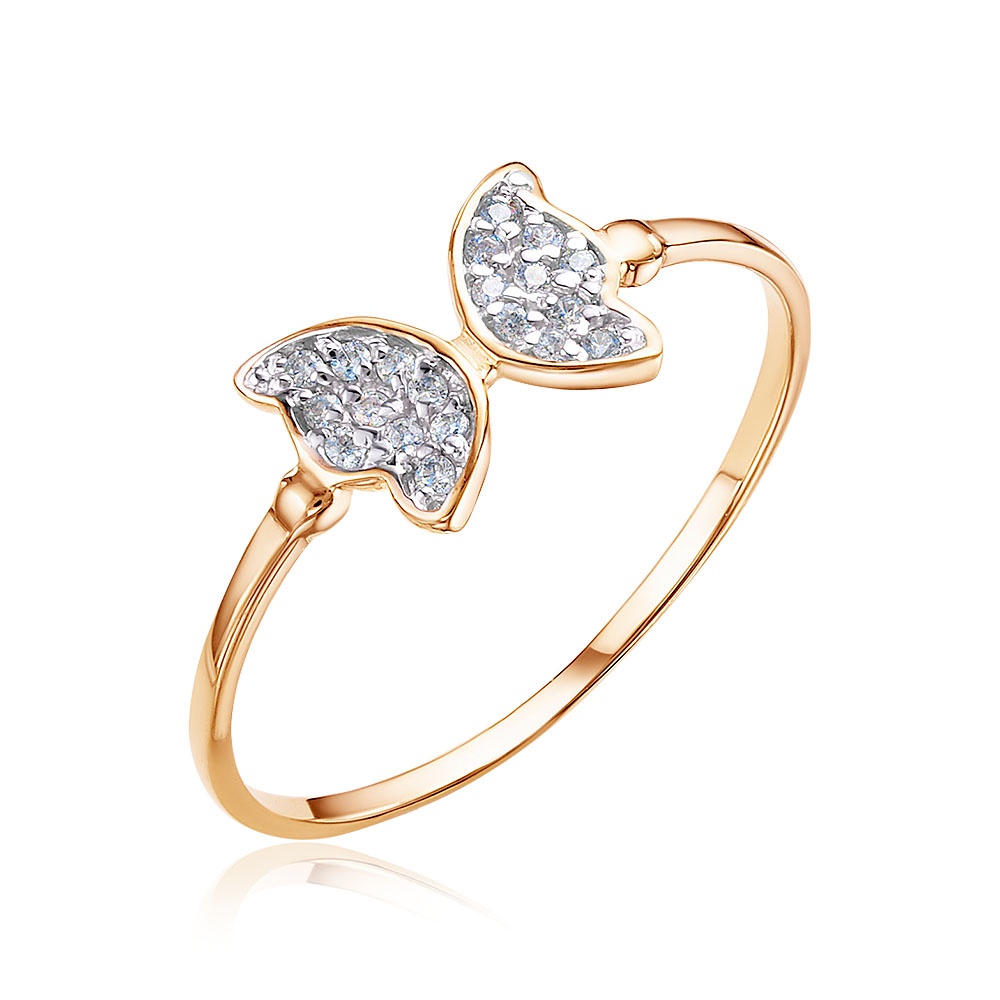 

Кольцо из золота р.  585Gold 301012214, фианит, 301012214
