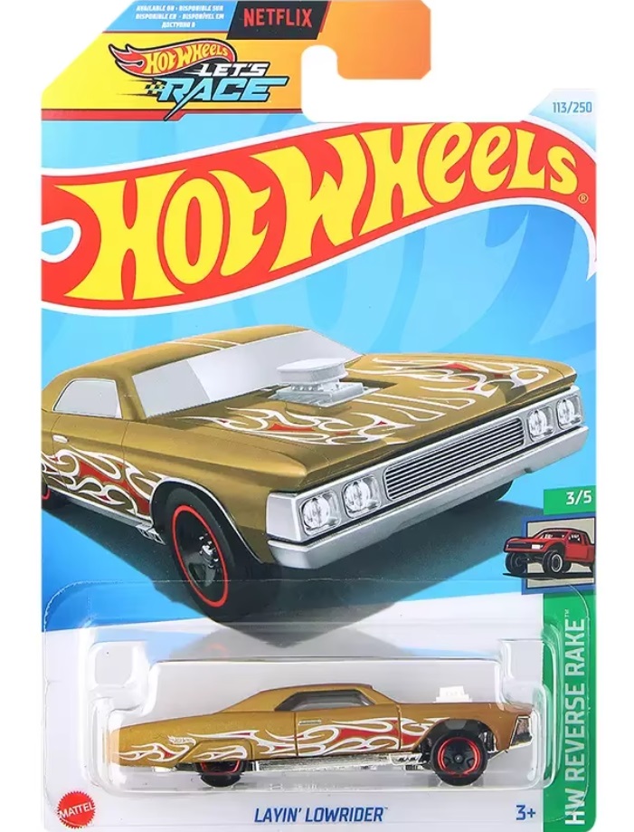 Машинка базовой коллекции Hot Wheels LAYIN` LOWRIDER золотая C4982/HTD39