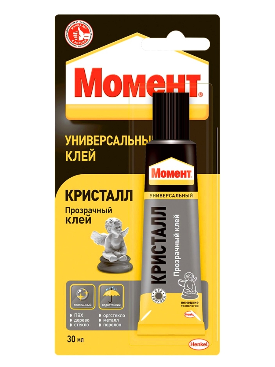 

Клей Момент Кристалл 30 мл C0037086, Прозрачный, C0037086