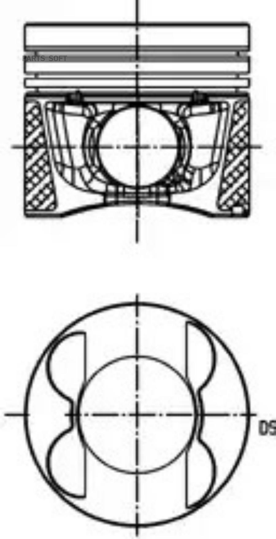 

KOLBENSCHMIDT 40096630 Поршень dm.83.01x2.0x2.0x2.0 +45.65 [4-6 цил.] Цена за 1 шт. 1шт