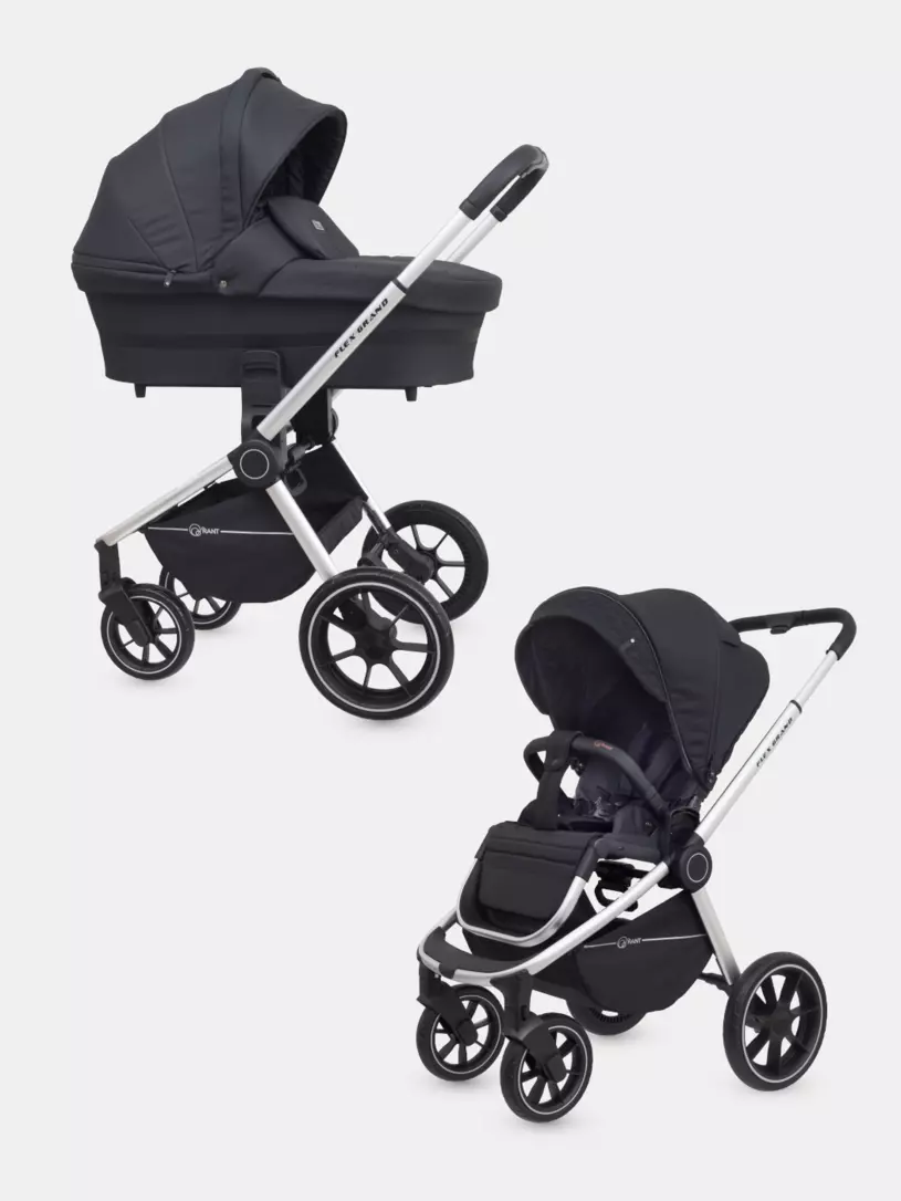 

Коляска детская RANT FLEX GRAND PU 2в1 Midnight Black, RA065, FLEX GRAND PU 2в1