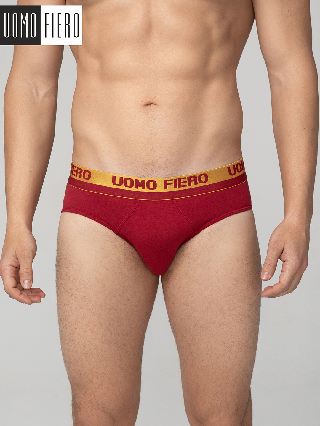 

Трусы мужские UOMO FIERO 034FS красные 46 RU, Красный, 034FS