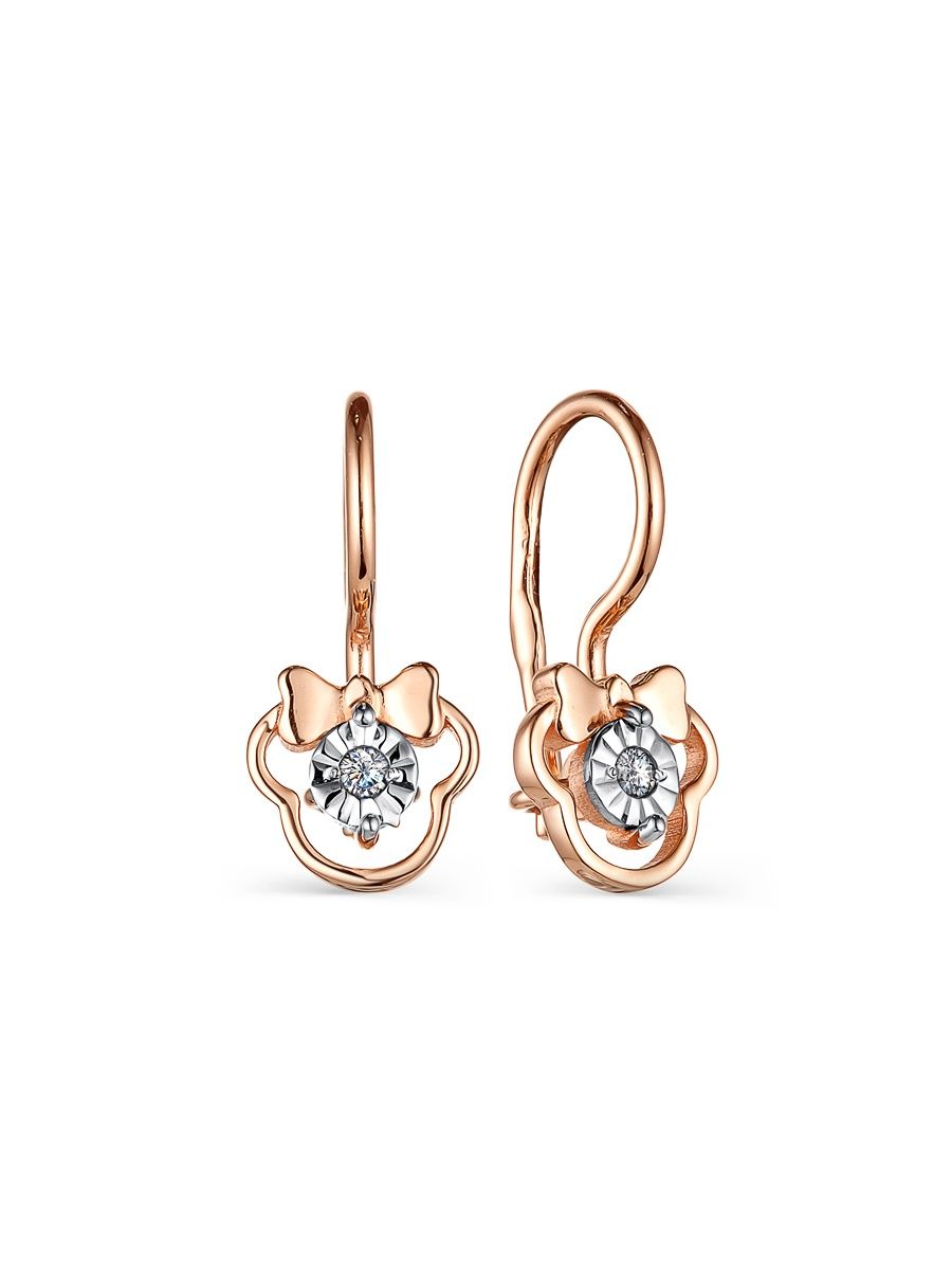 

Серьги из золота TEO MAORI 72056703, фианит, 72056703
