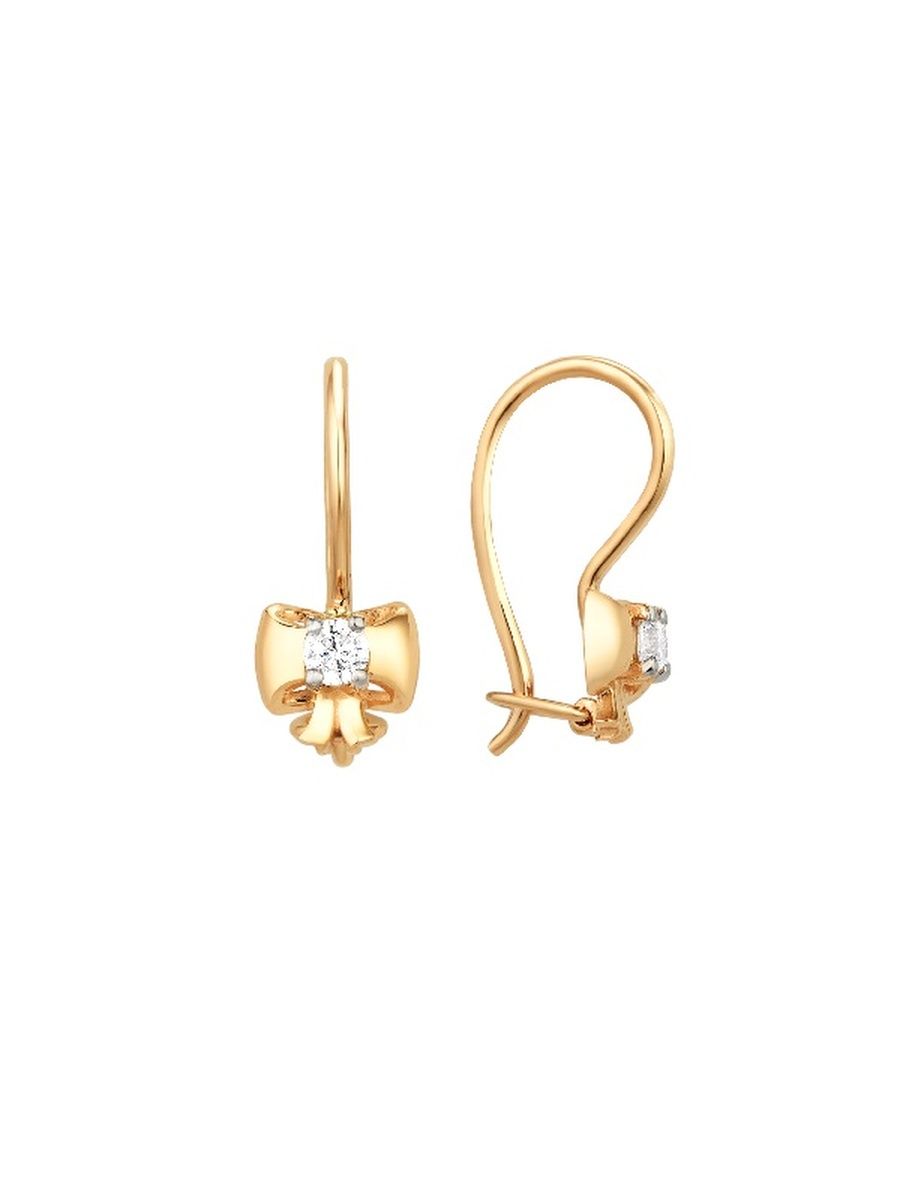 

Серьги из золота TEO MAORI 7002255-1100, фианит, 7002255-1100