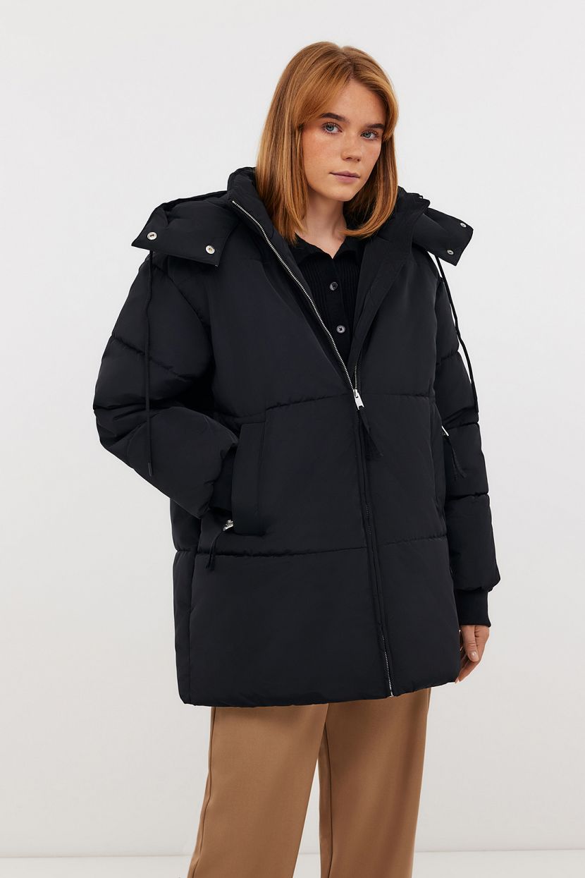 

Куртка женская Baon B0424518 черная 2XL, Черный, B0424518