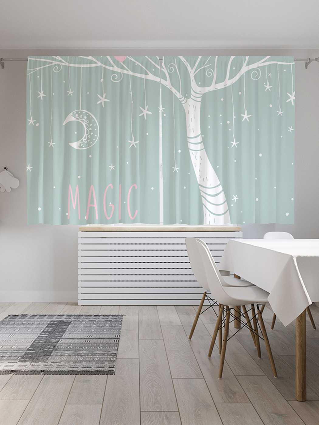 

Классические шторы JoyArty "Дерево волшебства", серия Oxford DeLux, 2 полотна 145x180 см, Дерево волшебства