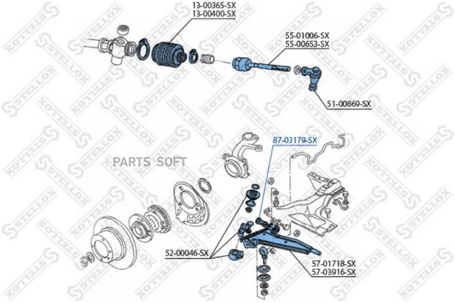 

87-03179-SX_сайлентблок рычага пер.!\ Skoda Felicia all 94-01