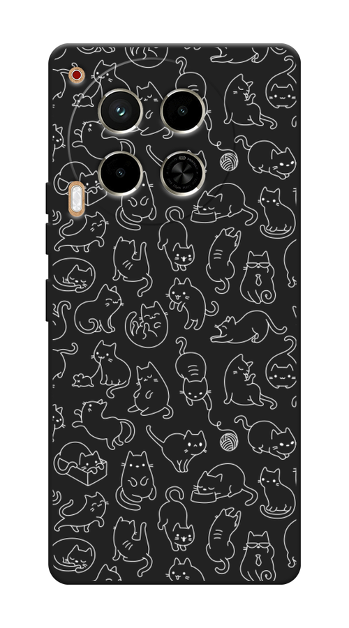 

Чехол Awog 305652-1 для Tecno Camon 30 4G "Шкодливые котики", Прозрачный;бежевый, 305652-1