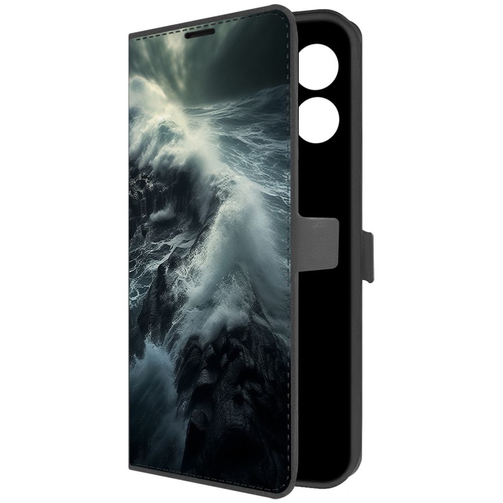 

Чехол-книжка Krutoff Eco Book для Infinix Hot 30i Шторм (черный)