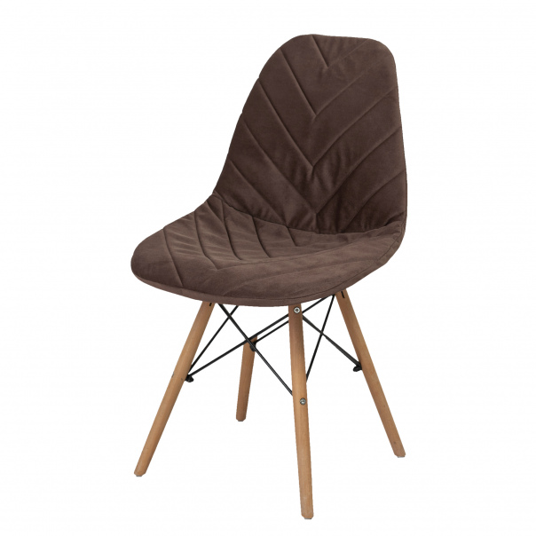 

Чехол на стул Eames DSW из микровелюра CHIEDOCOVER, 40х46, елка, коричневый, EAMES03