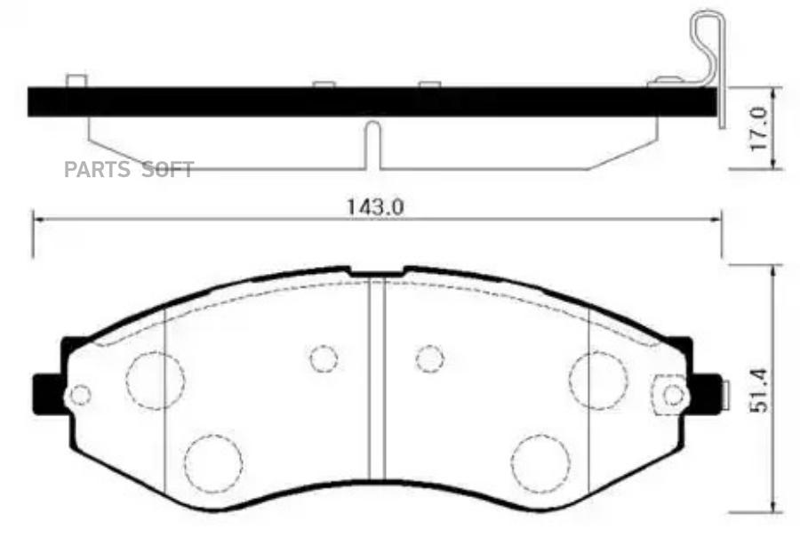 Тормозные колодки HSB дисковые HP2012