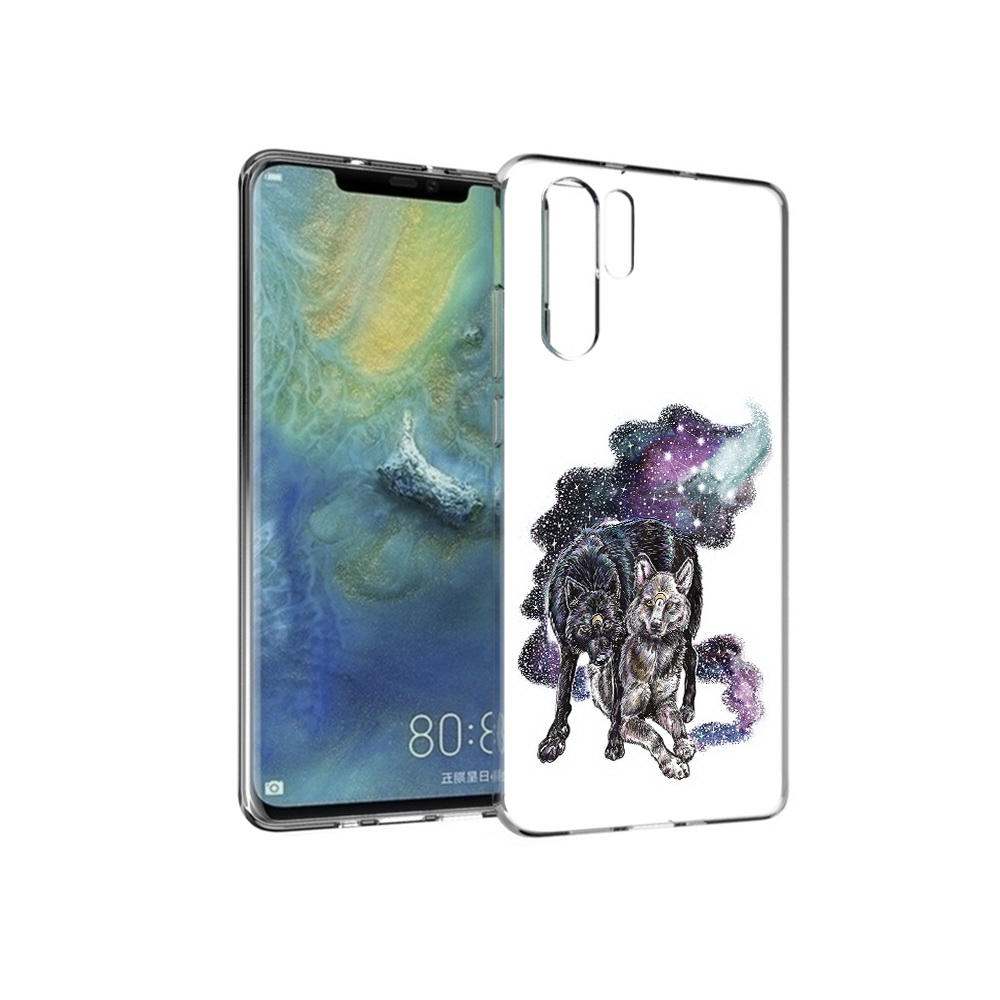 

Чехол MyPads Tocco для Huawei P30 Pro звездные волки, Прозрачный, Tocco
