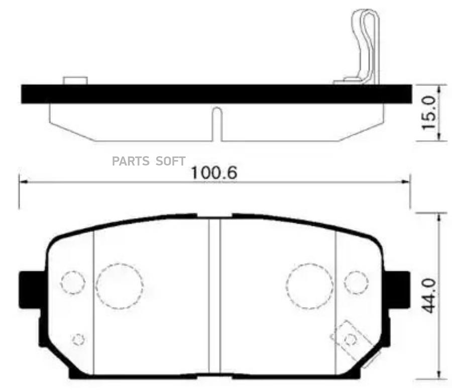 

Тормозные колодки HSB дисковые HP1041