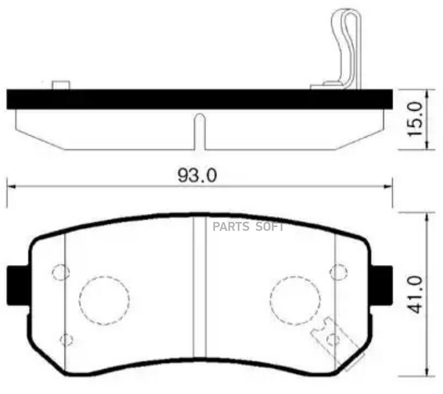

Тормозные колодки HSB дисковые HP1035