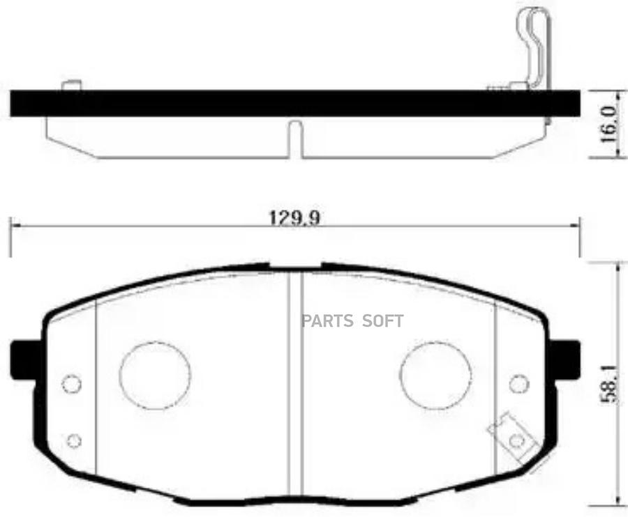 

Тормозные колодки HSB дисковые HP1020