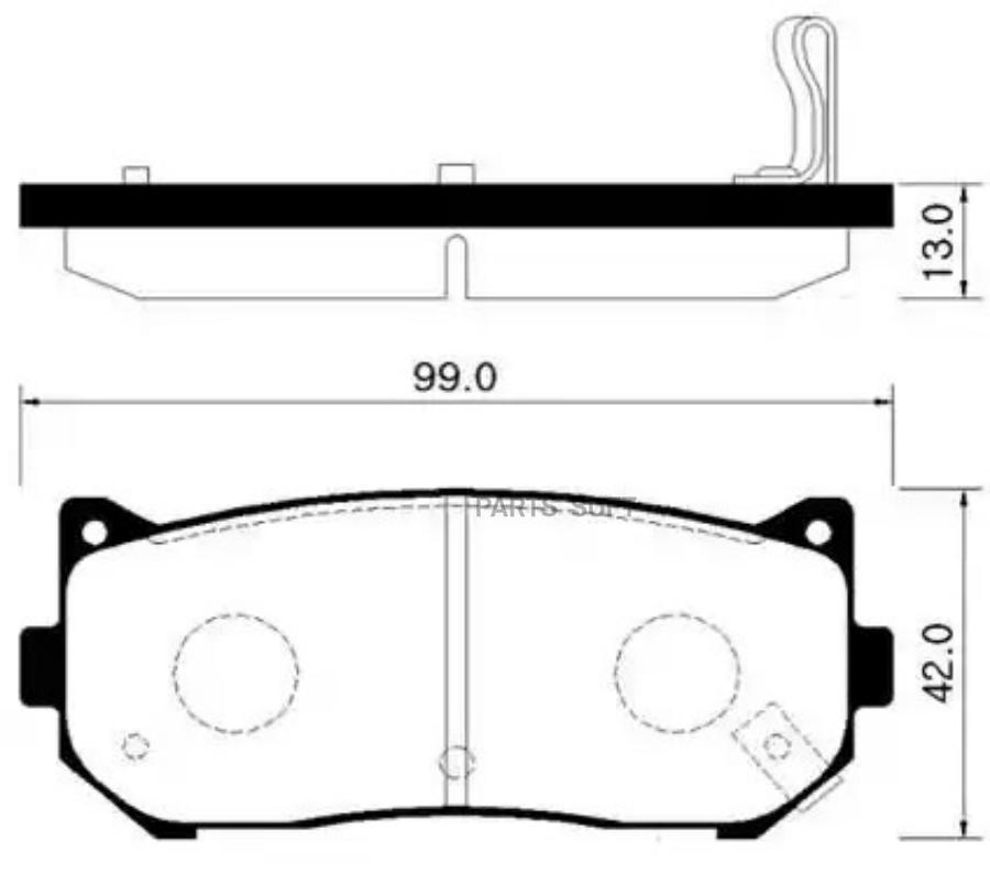 

Тормозные колодки HSB дисковые HP1009