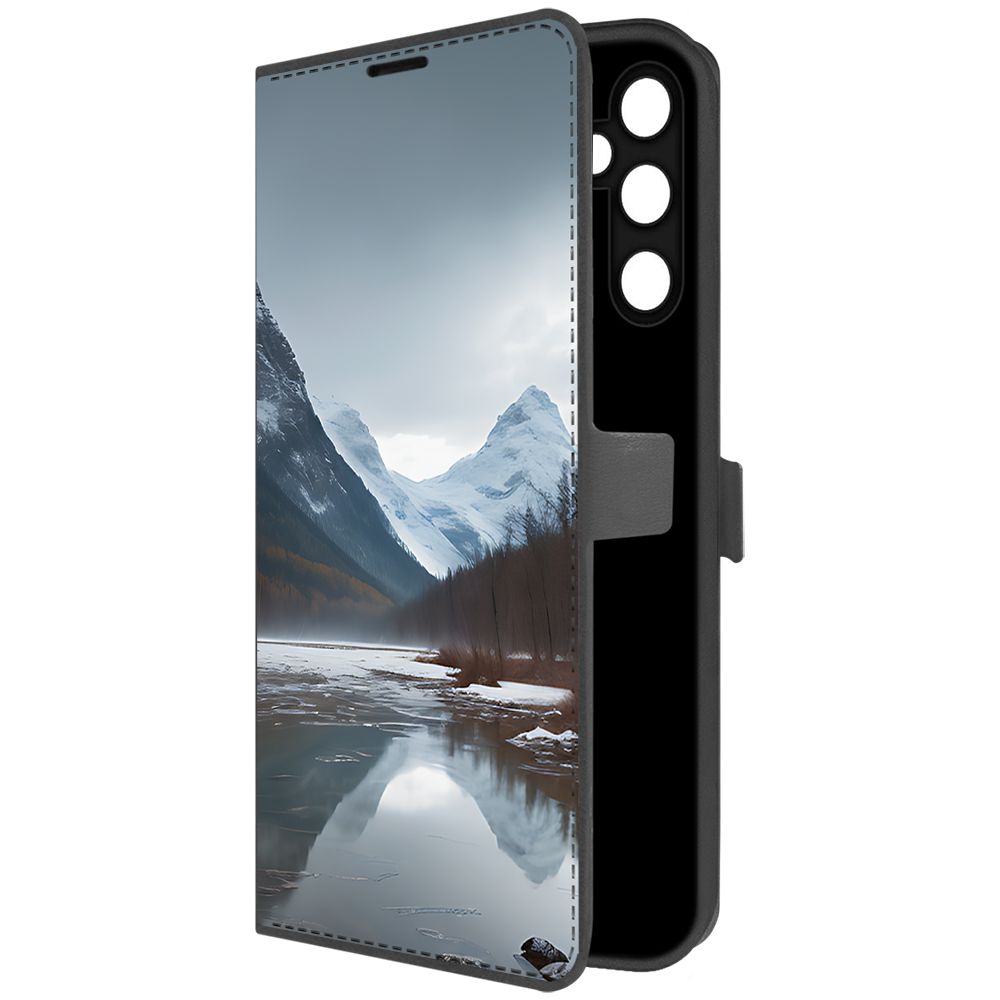 

Чехол-книжка Krutoff Eco Book для Samsung Galaxy A05s Весенняя оттепель (черный)