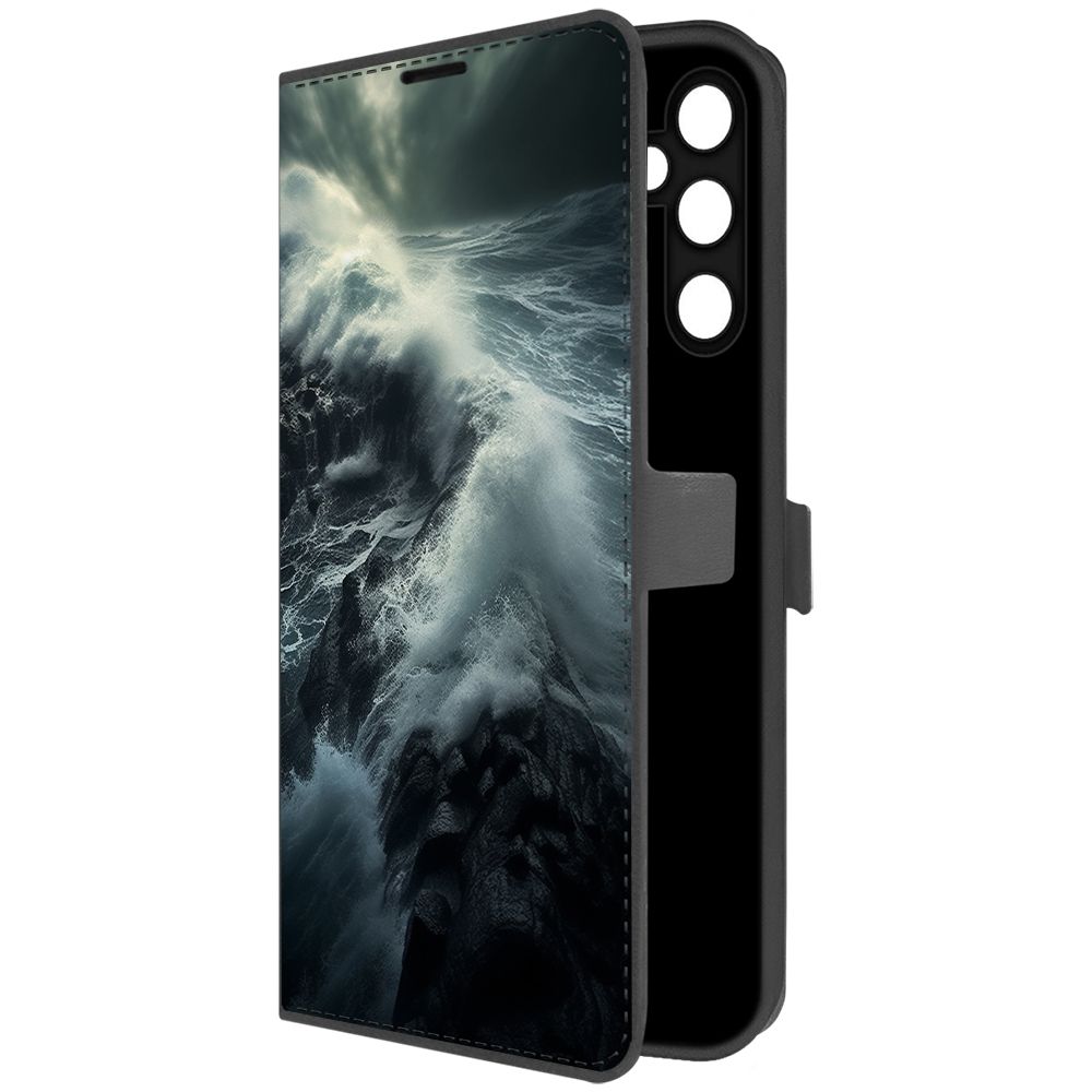 

Чехол-книжка Krutoff Eco Book для Samsung Galaxy A05s Шторм (черный)