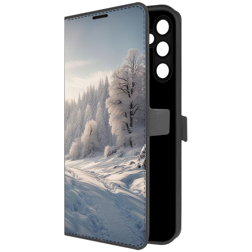 

Чехол-книжка Krutoff Eco Book для Samsung Galaxy A05s Снег (черный)