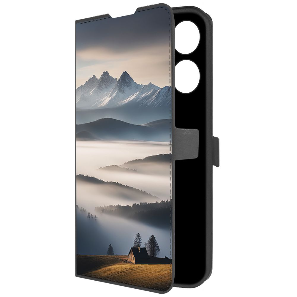 

Чехол-книжка Krutoff Eco Book для Tecno Spark 10 Pro Туман (черный)