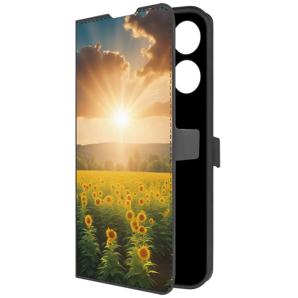 

Чехол-книжка Krutoff Eco Book для Tecno Spark 10 Pro Солнечно (черный)