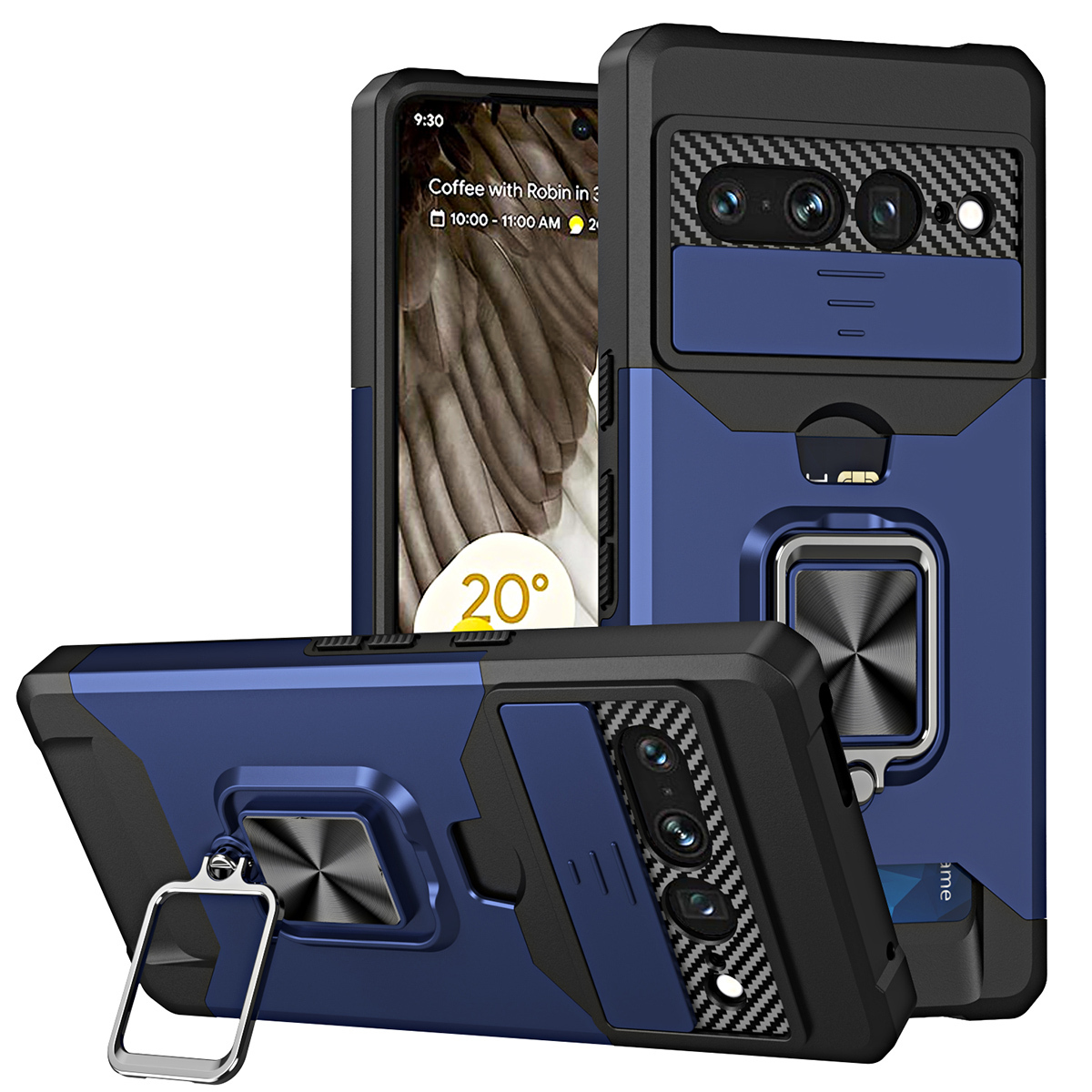 

Противоударный чехол Сard Reader Case для Google Pixel 7 Pro, синий, Сard Reader Case