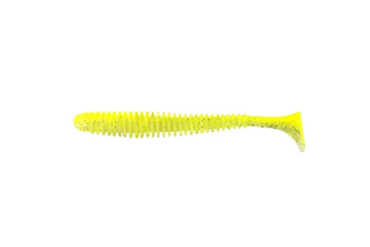 Приманка съедобная ALLVEGA Skinny Tail 7,5см 2,5г 7шт цвет lemon back silver flake