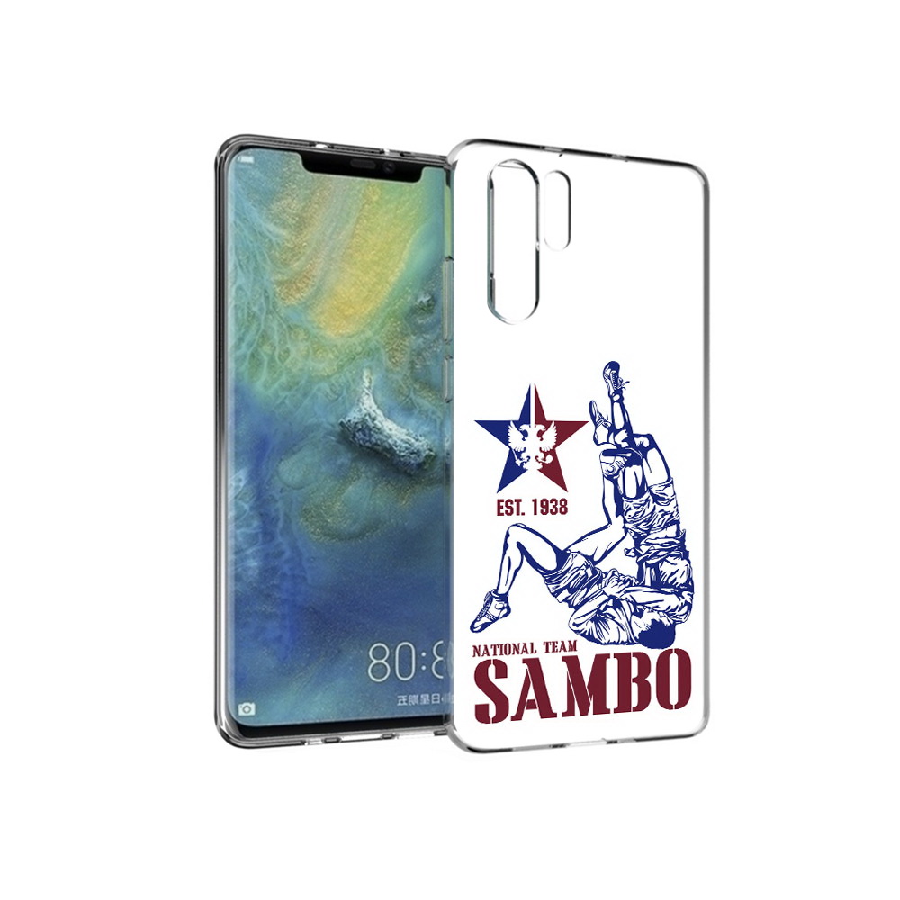 

Чехол MyPads Tocco для Huawei P30 Pro единоборства самбо, Прозрачный, Tocco