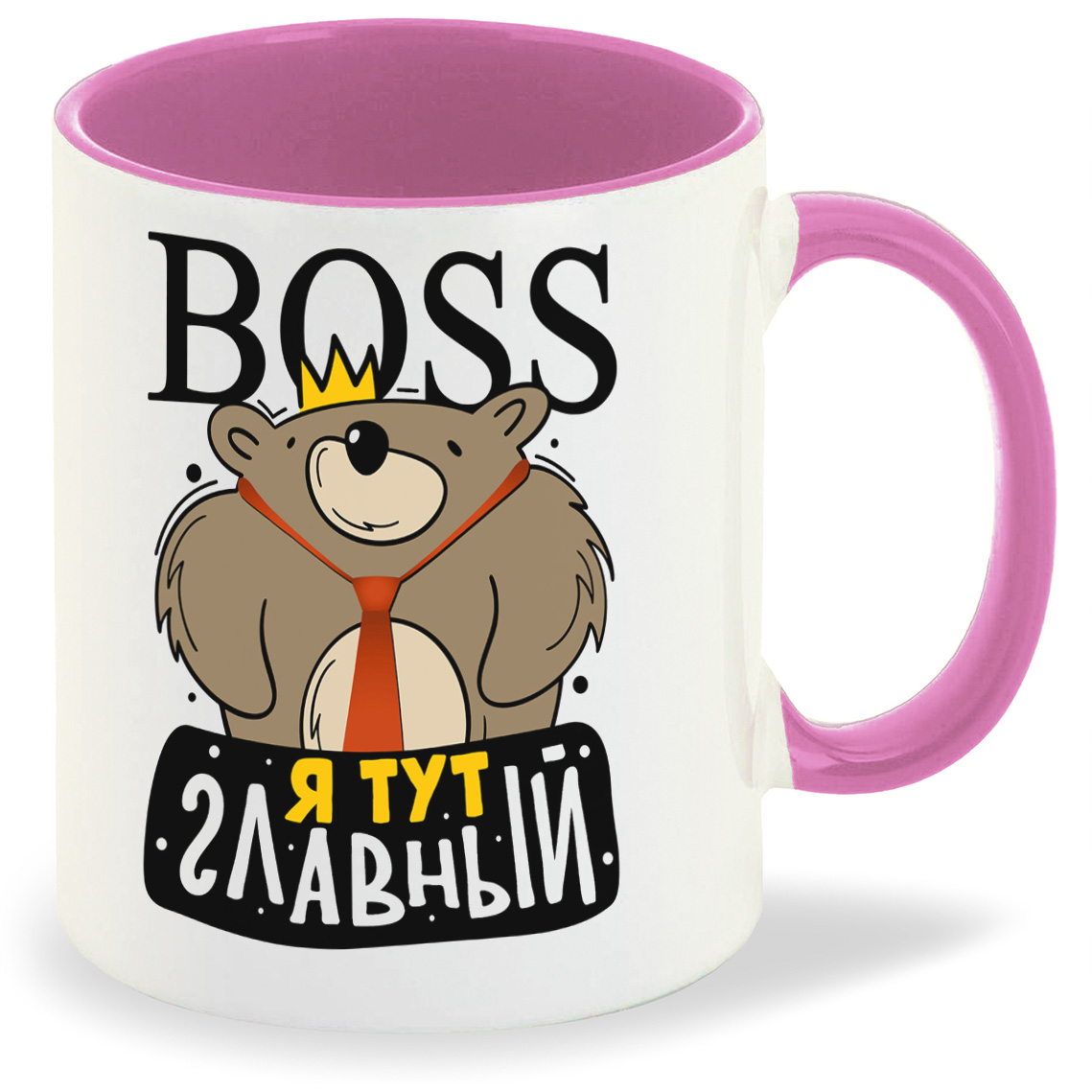 

Кружка CoolPodarok Прикол Boss Я тут главный, Прикол Boss Я тут главный