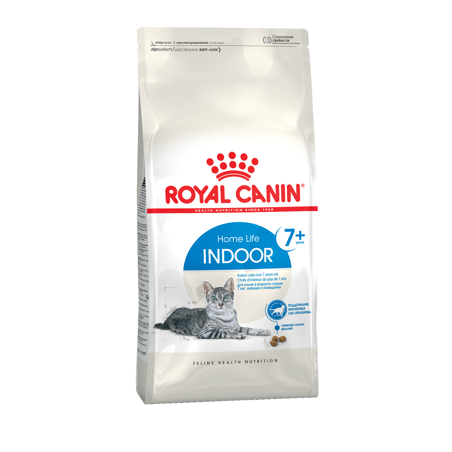 

Сухой корм для кошек Royal Canin Indoor 7+, для пожилых, живущих в помещении 400 г, Indoor 7+