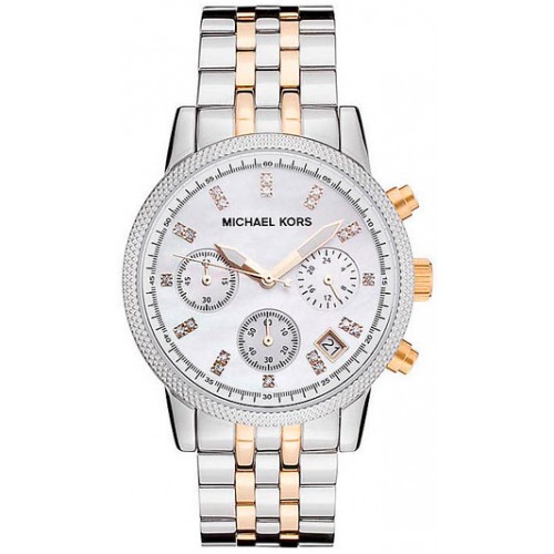 фото Наручные часы женские michael kors mk5057 золотистые/серебристые