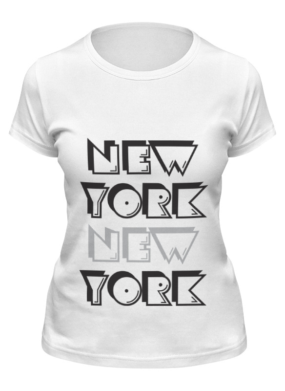 

Футболка женская Printio New york белая 2XL, Белый, New york
