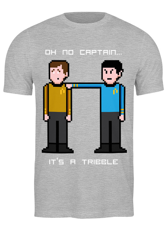 Футболка мужская Printio Star trek (звездная путь) серая L