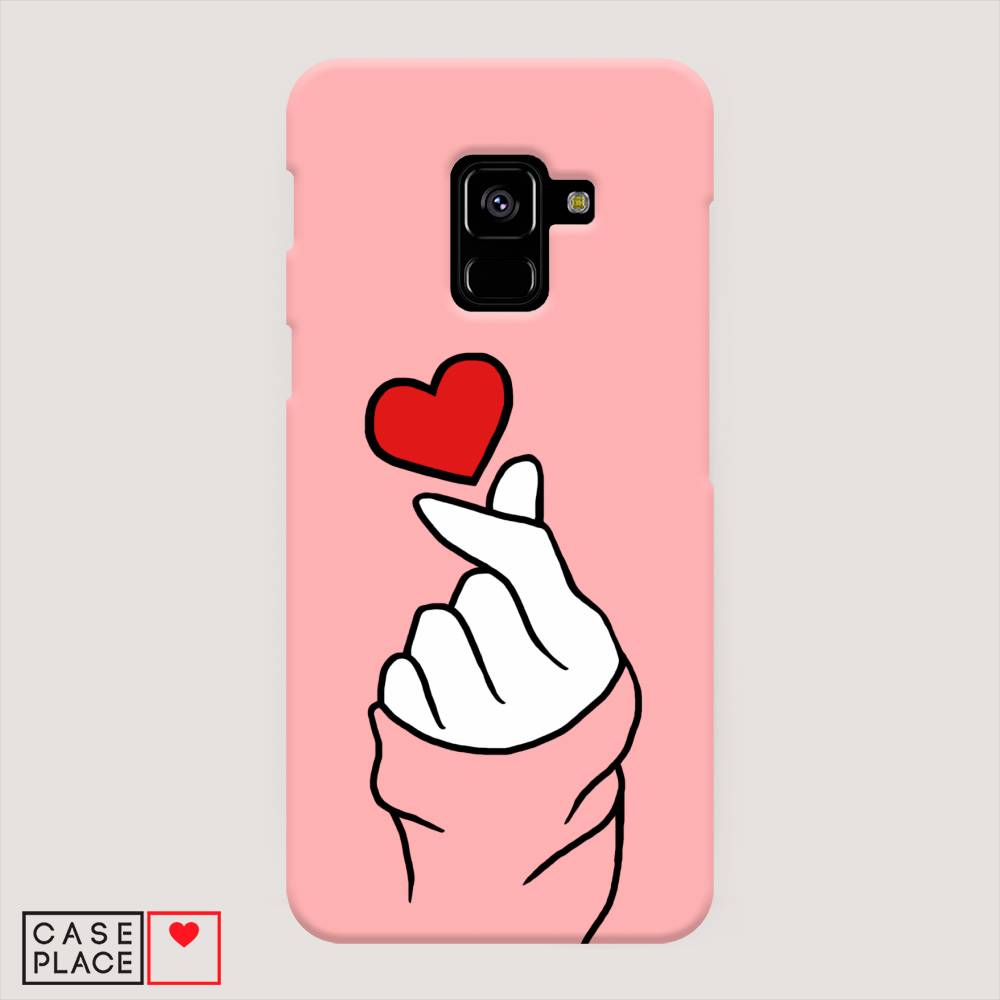 

Пластиковый чехол "Милое сердечко" на Samsung Galaxy A8 2018, 25420-5