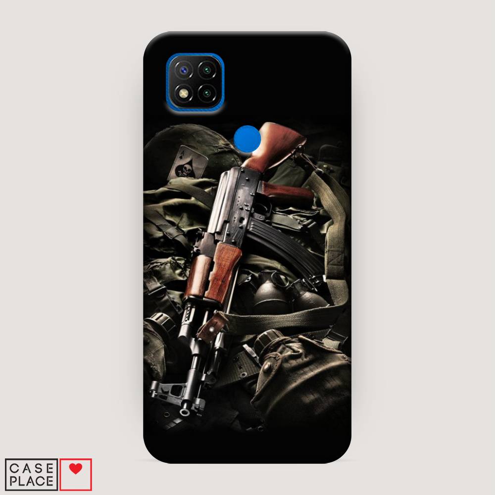 

Пластиковый чехол "Автомат" на Xiaomi Redmi 9C, 39020-4