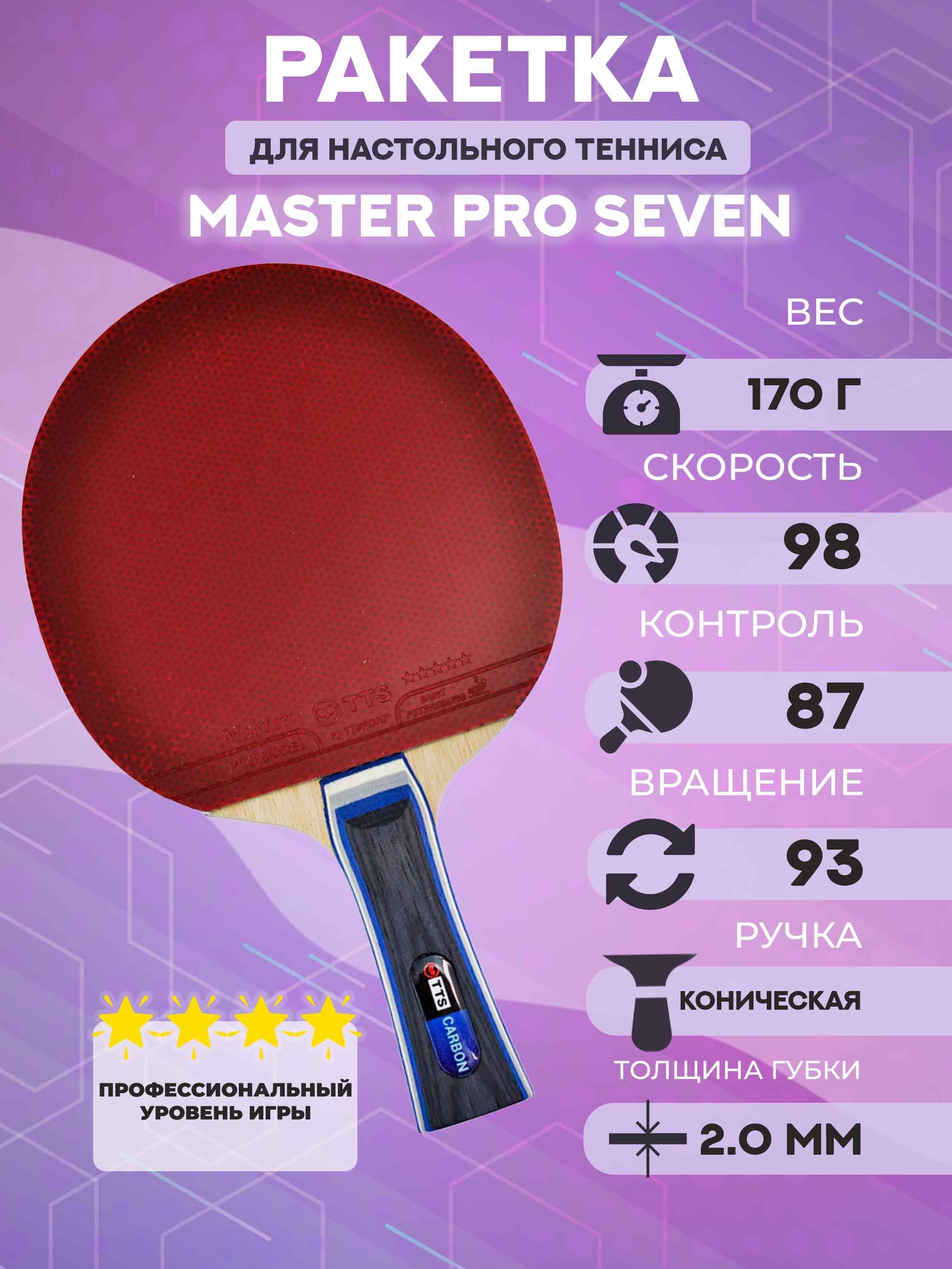 Ракетка для настольного тенниса TTS Master Pro Carbon FL