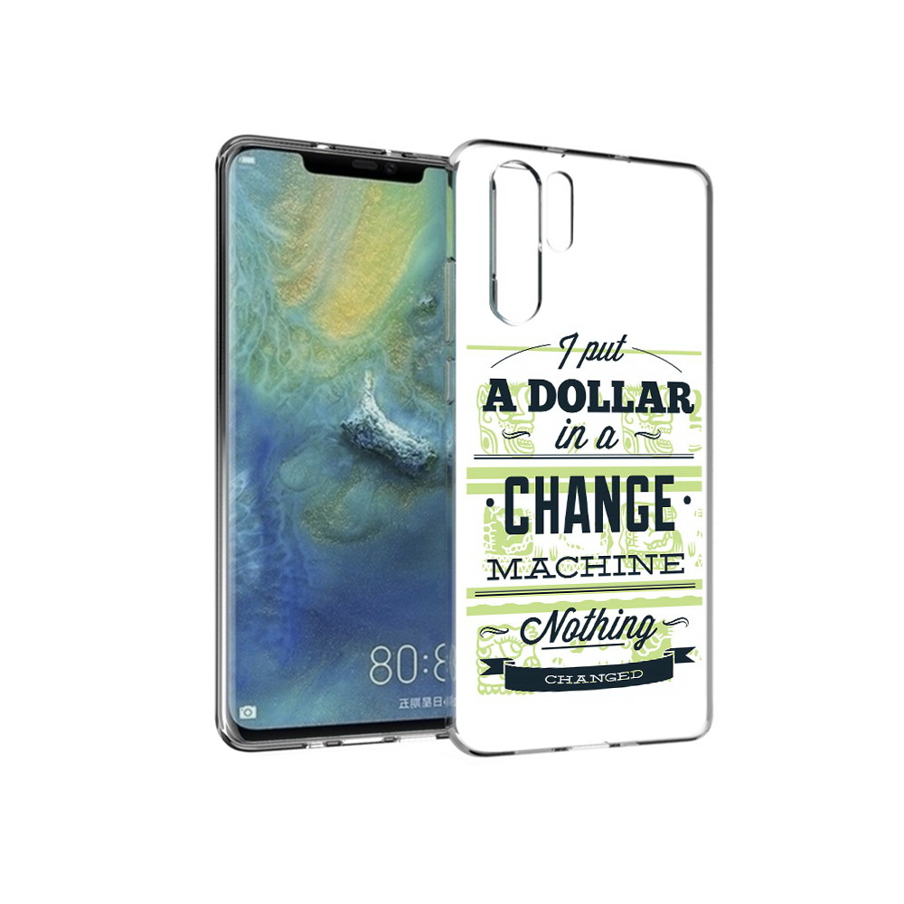 

Чехол MyPads Tocco для Huawei P30 Pro доллар надпись, Прозрачный, Tocco