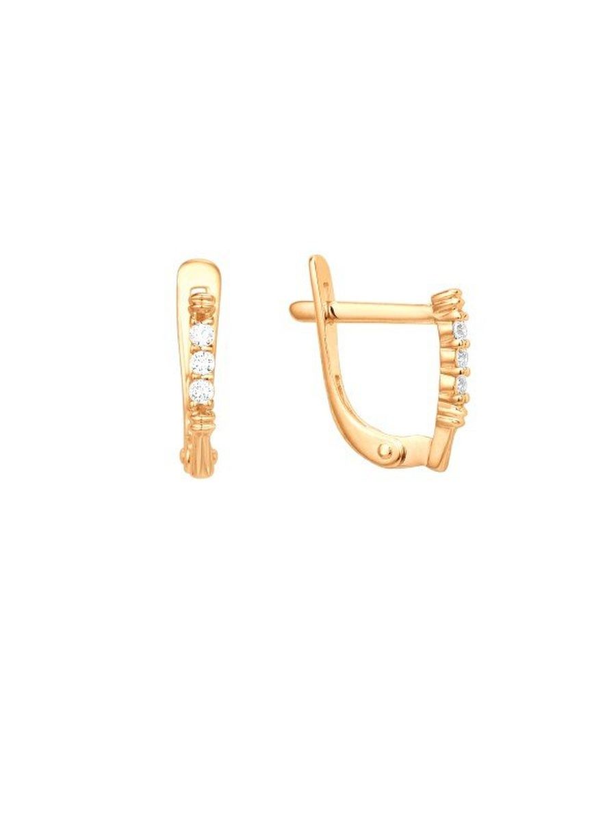

Серьги из золота TEO MAORI 8001252-1102, фианит, 8001252-1102