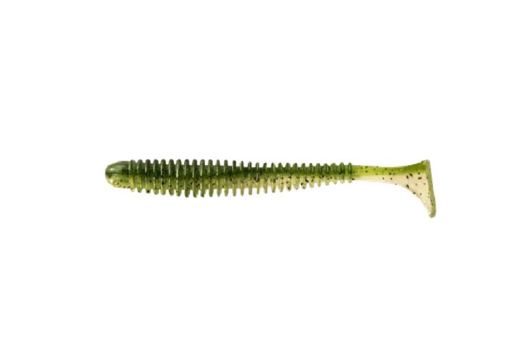 Приманка съедобная ALLVEGA Skinny Tail 7,5см 2,5г 7шт цвет green pumpkin