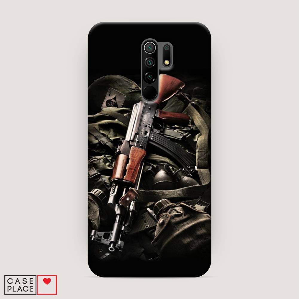 

Пластиковый чехол "Автомат" на Xiaomi Redmi 9, 38320-4