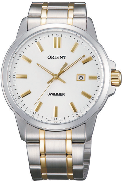 Наручные часы мужские Orient SUNE5001W0 серебристые/золотистые